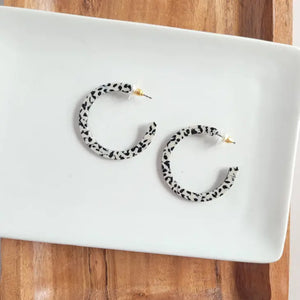 Camy Hoops / Acrylic Hoop Earrings