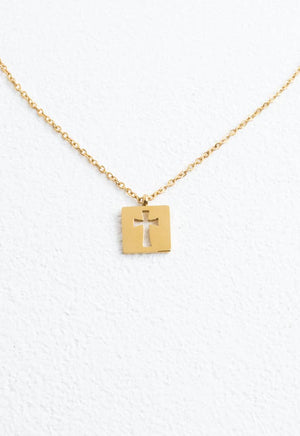 Axis Cross Necklace