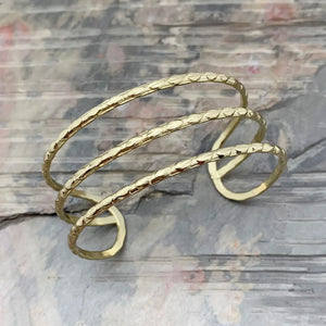 Gold Plated Adjustable Cuff Bracelet