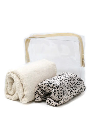 Spa Shower Cap & Hair Turban Set