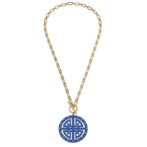 Tara Greek Keys Pendant Necklace