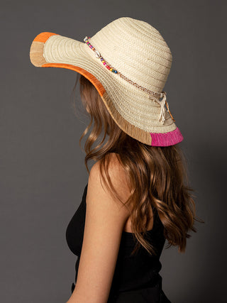Woven Edge Summer Straw Hat