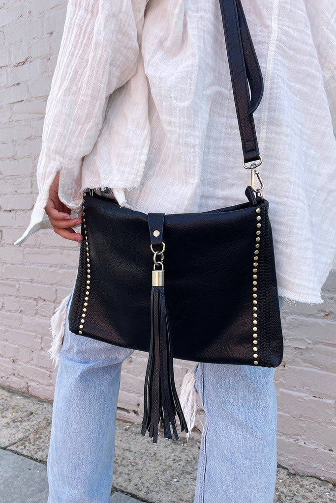 Marie Crossbody With Foldover Tassel