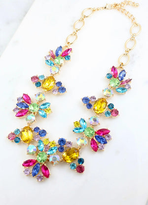 Oleander Jeweled Necklace