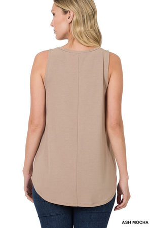 V-Neck Sleeveless Top in Regular and Plus