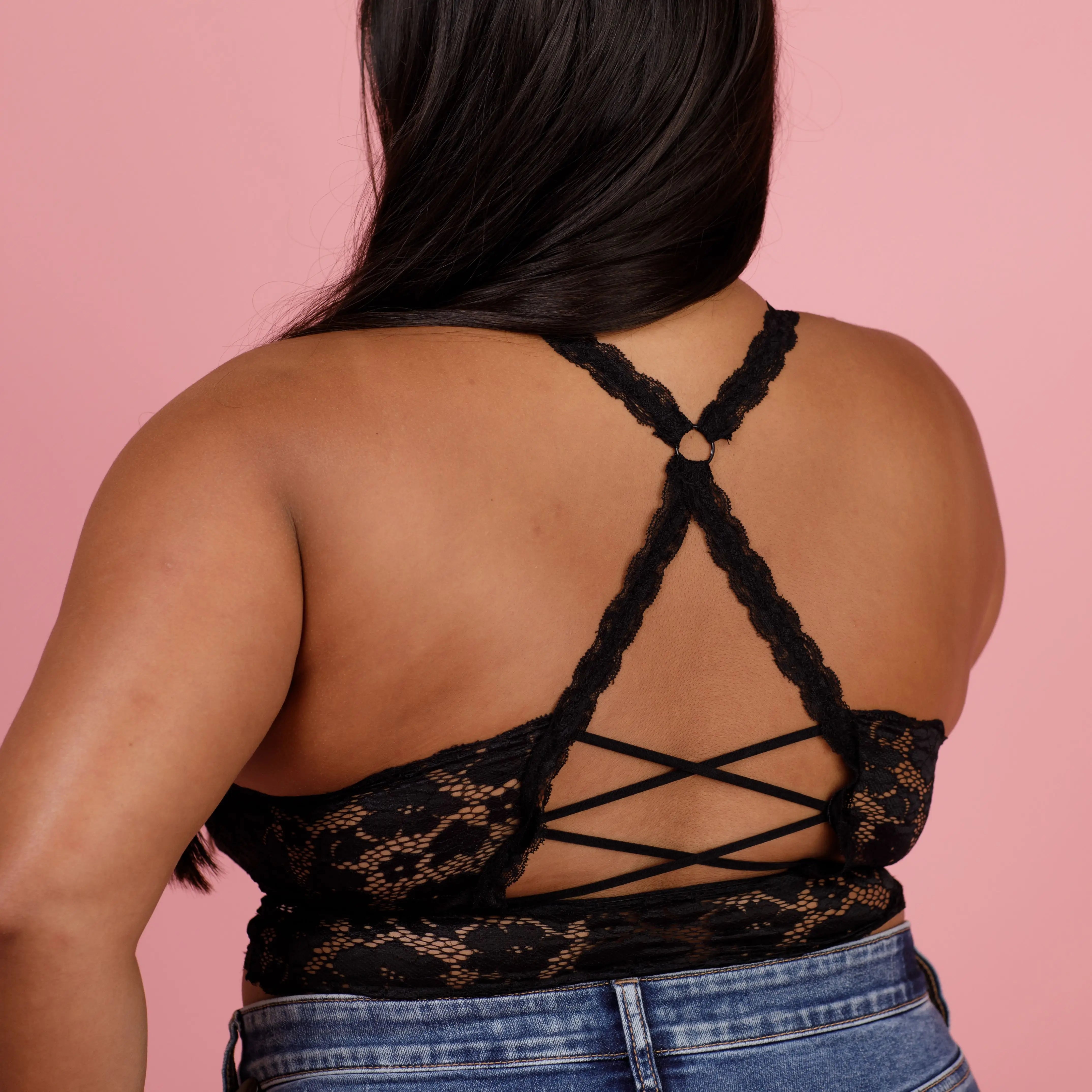 Juliette Deluxe Lace Bralette - Black - Angie's Strength & Style Boutique