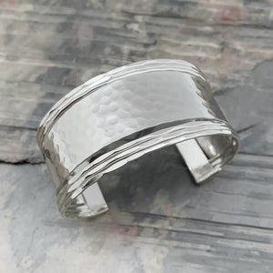 Silver Plated Adjustable Cuff Bracelet