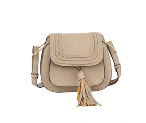 Fashion Weaving Detailed Crossbody Messenger Bag