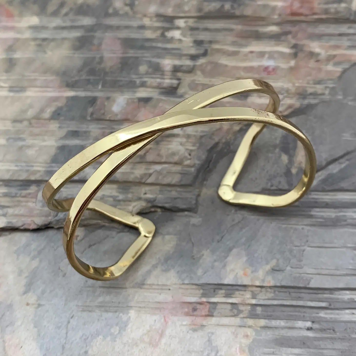 Gold Plated Adjustable Cuff Bracelet