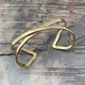 Gold Plated Adjustable Cuff Bracelet