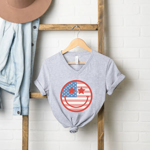 Flag Smiley Face Tee
