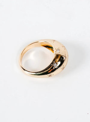 Dome Sparkle Ring