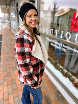 Sherpa Jacket in Plaid