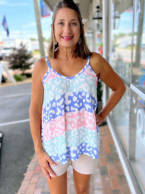 Animal Print Tank Top