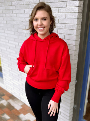 Front Pocket Hoodie Top