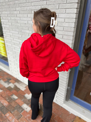 Front Pocket Hoodie Top