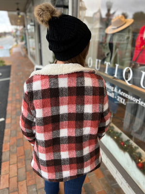 Sherpa Jacket in Plaid