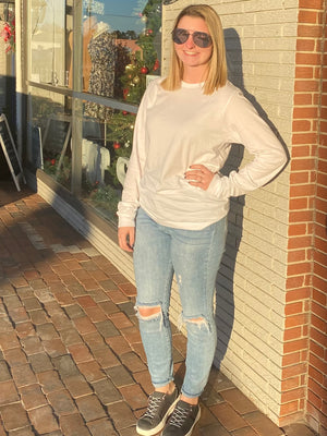 My Happy Spot Northern Neck Long Sleeve Tee