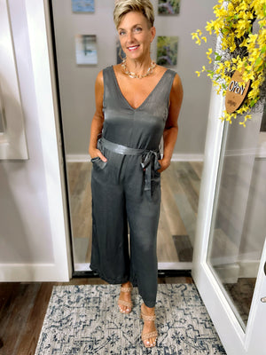 Soft Satin Crepe Jumpsuit