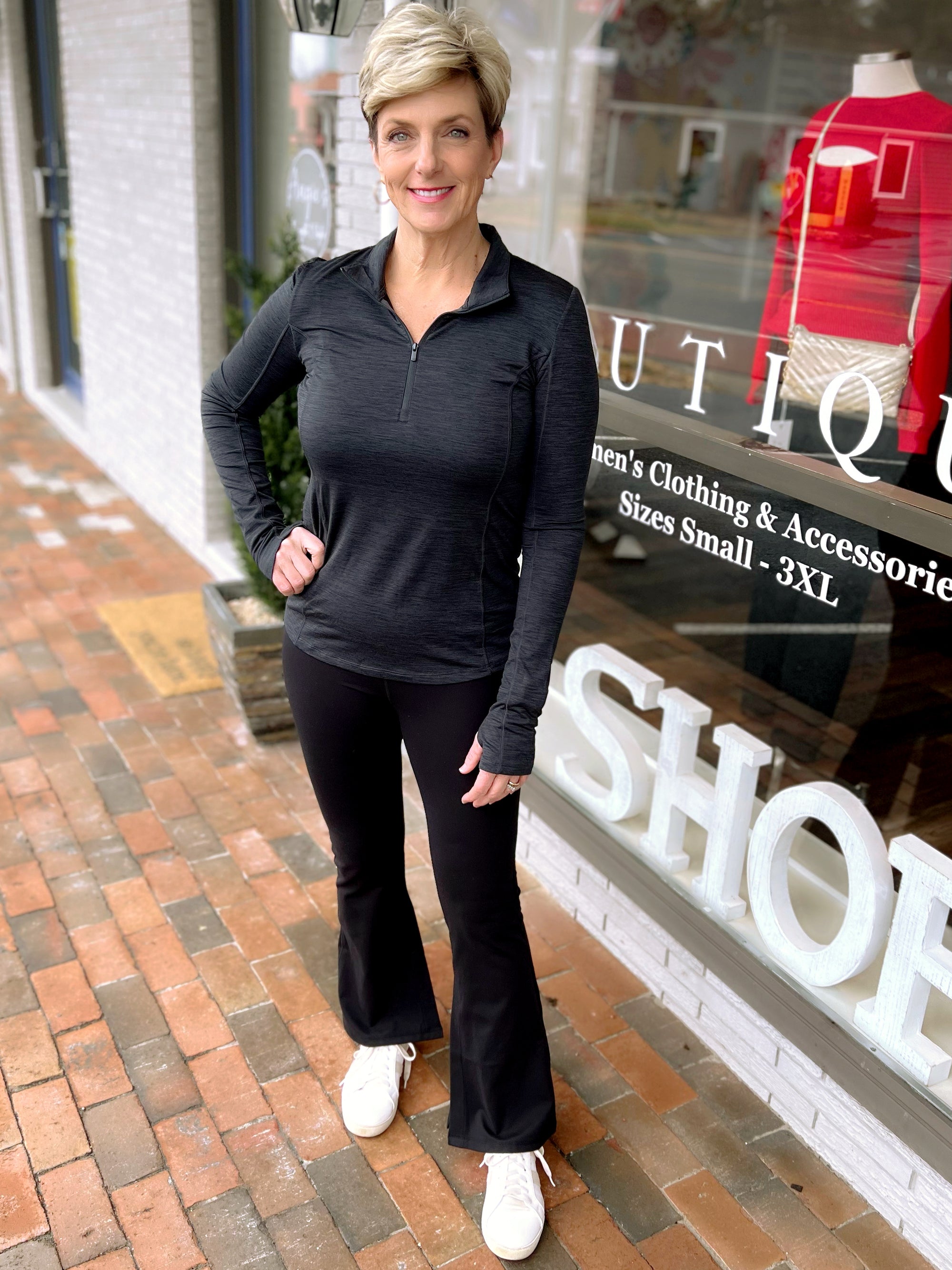 Half-Zip Pullover Top