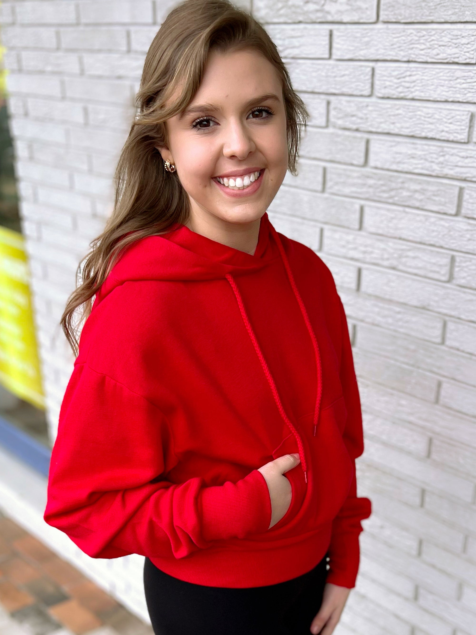 Front Pocket Hoodie Top