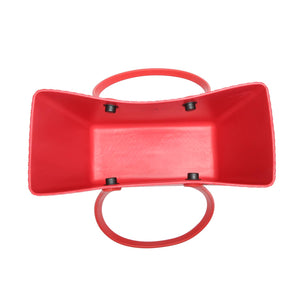 Carrie All Texture Versa Tote with Interchangeable Handles in Burnt Orange