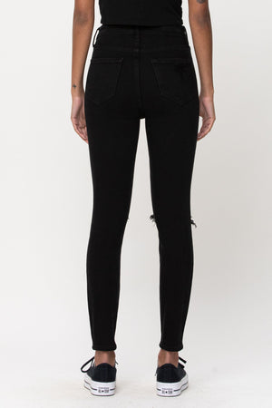 The Becky High Rise Jean in Black