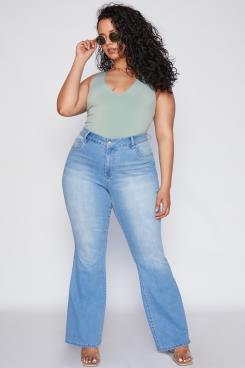 Curvy Girl Basic Flare Jean