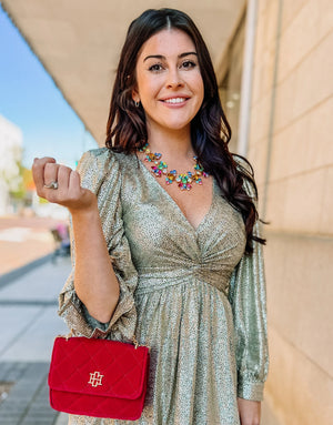 Oleander Jeweled Necklace