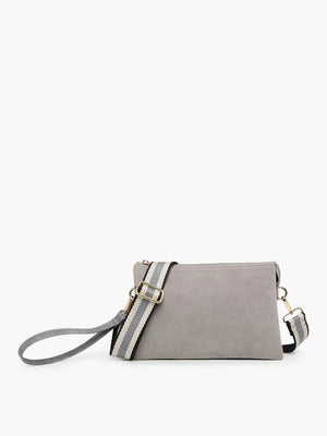 Izzy Suede Crossbody With Guitar Strap