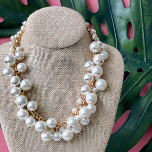 Molly Pearl Bauble Necklace-RESTOCK!