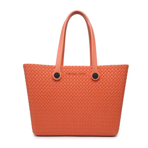 Carrie All Texture Versa Tote with Interchangeable Handles in Burnt Orange